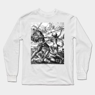 The Knight - the Dance of Death - Hans Holbein Long Sleeve T-Shirt